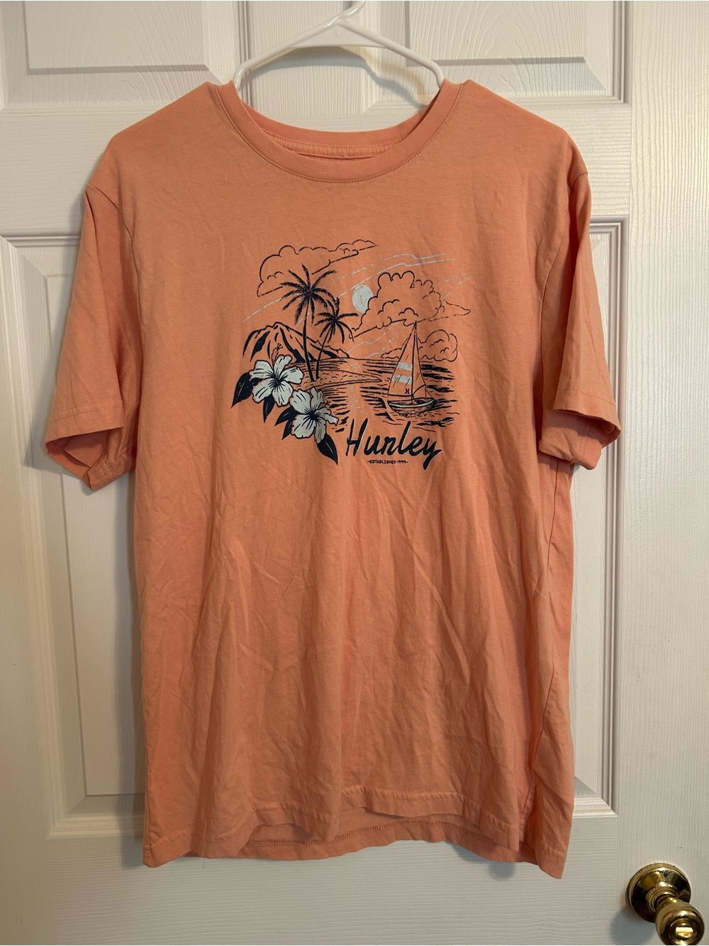 Hurley Coral Short Sleeve Graphic Tee